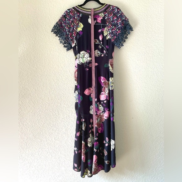 Byron Lars Beauty Mark Floral Midi Dress - Picture 8 of 15